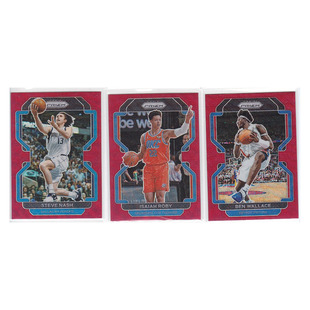 球星卡 以赛亚罗比 本华莱士 红折射 帕尼尼21-22prizm