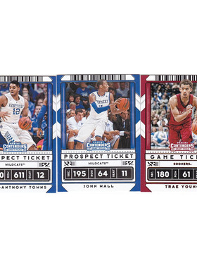 NBA球星卡  唐斯 沃尔 特雷杨 帕尼尼2020contenders