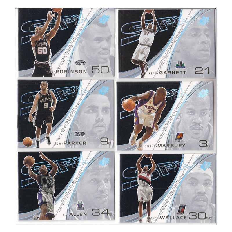 球星卡罗宾逊加内特帕克马布里雷阿伦华莱士spx折射UD2002