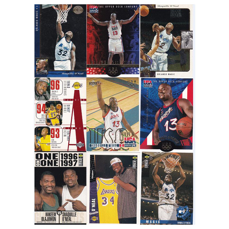NBA球星卡 大鲨鱼 奥尼尔 魔术队 湖人队 梦之队 UD 1996