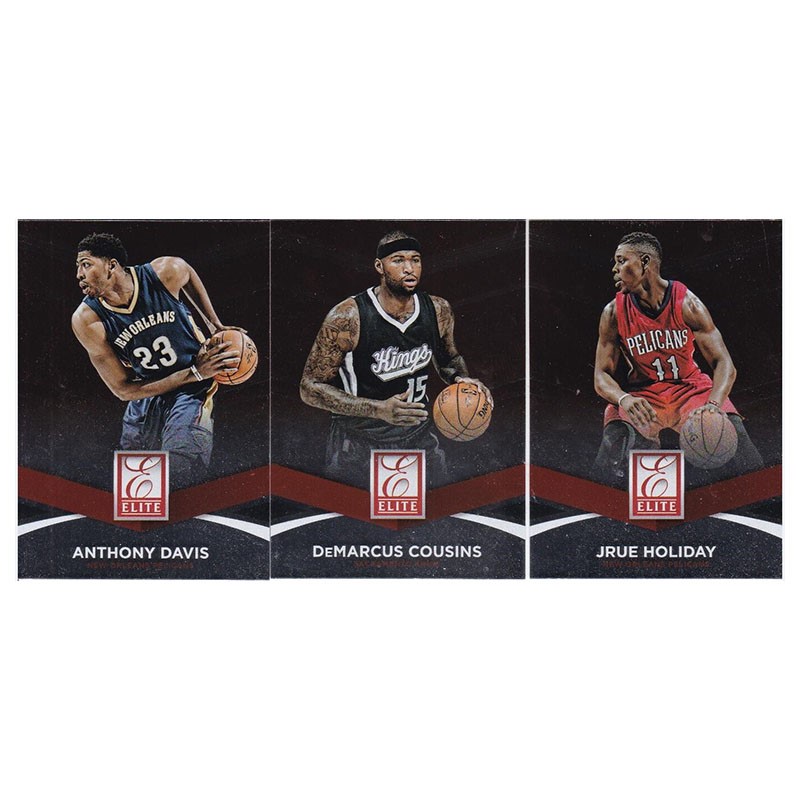 NBA球星卡 安东尼戴维斯 考辛斯 霍乐迪 panini14-15elite