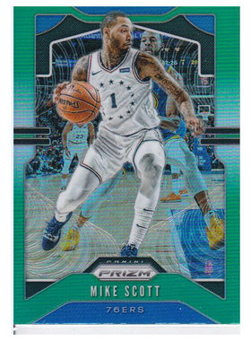 NBA球星卡 斯科特 奥利尼克 贾巴里帕克绿折panini19-20prizm