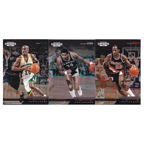 NBA球星卡 加里佩顿 乔治格文 德雷克斯勒 panini12-13contenders