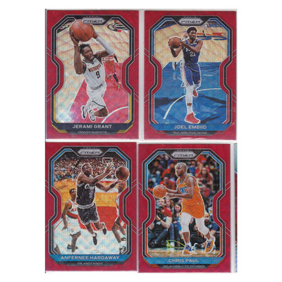 球星卡格兰特恩比德便士哈达威克里斯保罗红折射帕尼尼20-21prizm