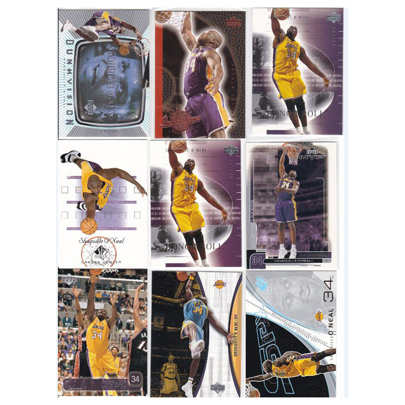 nba球星卡大鲨鱼奥尼尔湖人队