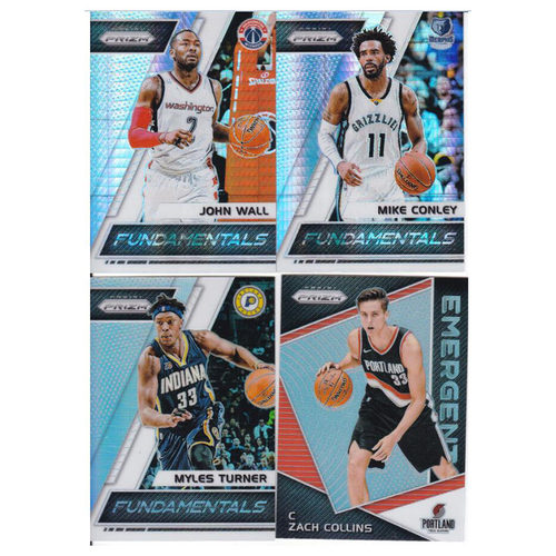 NBA球星卡 沃尔 康利 特纳 科林斯 波纹折射帕尼尼17-18prizm