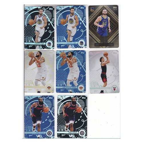 球星卡斯蒂芬库里唐斯吉迪哈登折射topps2025match attax