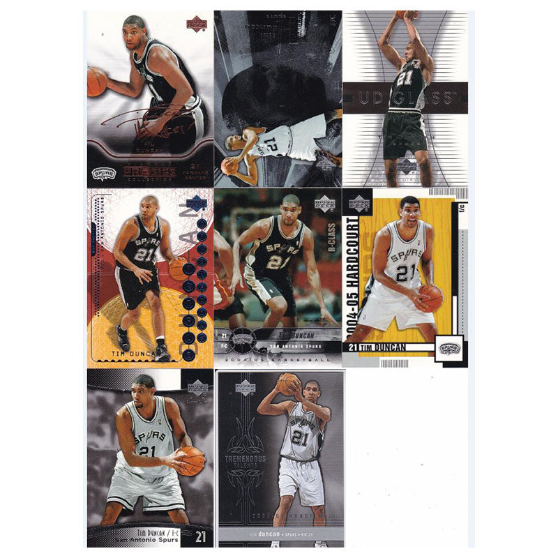 NBA球星卡 蒂姆邓肯 UD 2004 经典老卡马刺退役纪念 印签