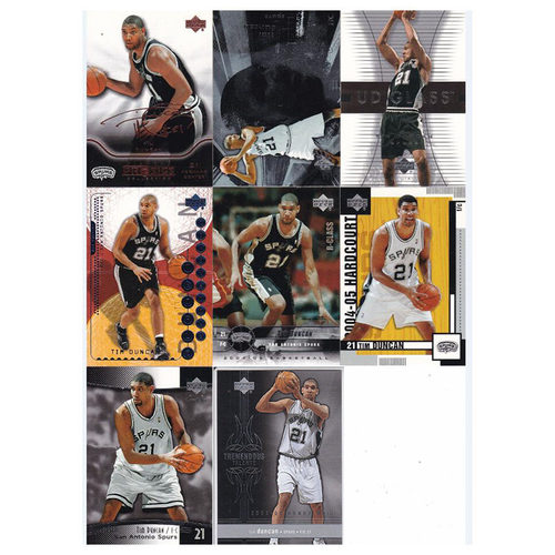 NBA球星卡 蒂姆邓肯 UD 2004 经典老卡马刺退役纪念 印签