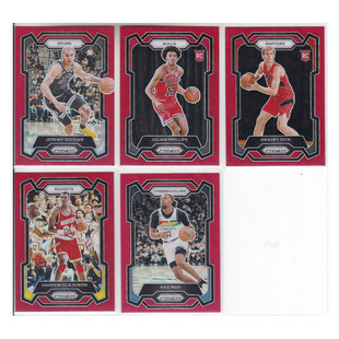 球星卡索汉菲利普斯迪克奥拉朱旺纳兹里德红折射23-24prizm帕尼尼