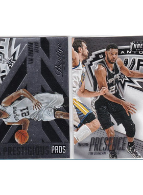 球星卡 蒂姆邓肯 帕尼尼15-16prestige 14-15threads