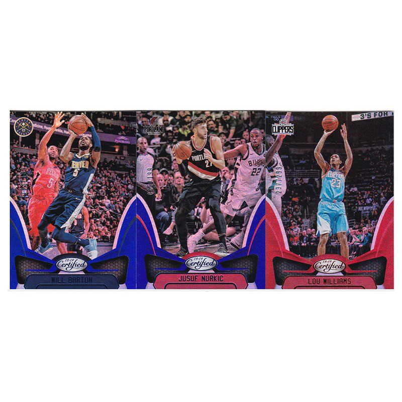 NBA球星卡 威尔巴顿 努尔基奇 路威廉姆斯帕尼尼18-19certified