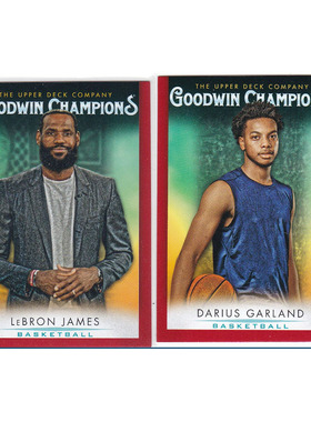 球星卡 勒布朗詹姆斯 加兰德 红平行 UD 2021goodwin