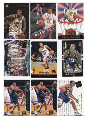 NBA球星卡 保罗皮尔斯 新秀卡 edge/presspass 1998 切割 印签