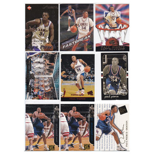 NBA球星卡 保罗皮尔斯 新秀卡 edge/presspass 1998 切割 印签
