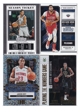 球星卡2019德罗赞2018戴维斯22-23杰登艾维17-18字母哥contenders