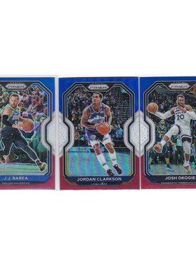 球星卡 巴里亚 克拉克森 奥科吉 三色折射帕尼尼20-21prizm