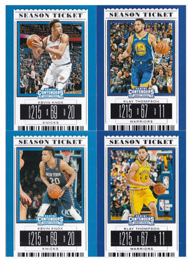 NBA球星卡 克莱汤普森 诺克斯 帕尼尼2019contenders