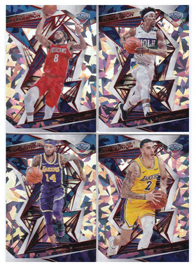 NBA球星卡奥卡福鲍尔英格拉姆霍乐迪碎冰折panini19-20revolution