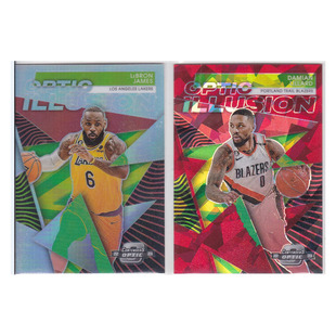 球星卡 勒布朗詹姆斯银 利拉德红碎冰折射帕尼尼22-23contenders