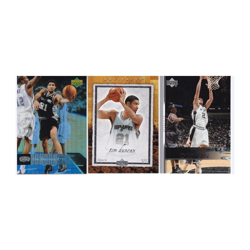 NBA球星卡 蒂姆邓肯 UD 2007-2008 折射  经典老卡马刺退役纪念