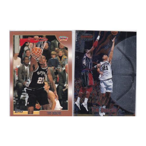 NBA球星卡 蒂姆邓肯topps 1998  经典老卡马刺退役纪念