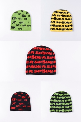 Sp5der worldwide 555555 男女同款针织毛线冷帽子