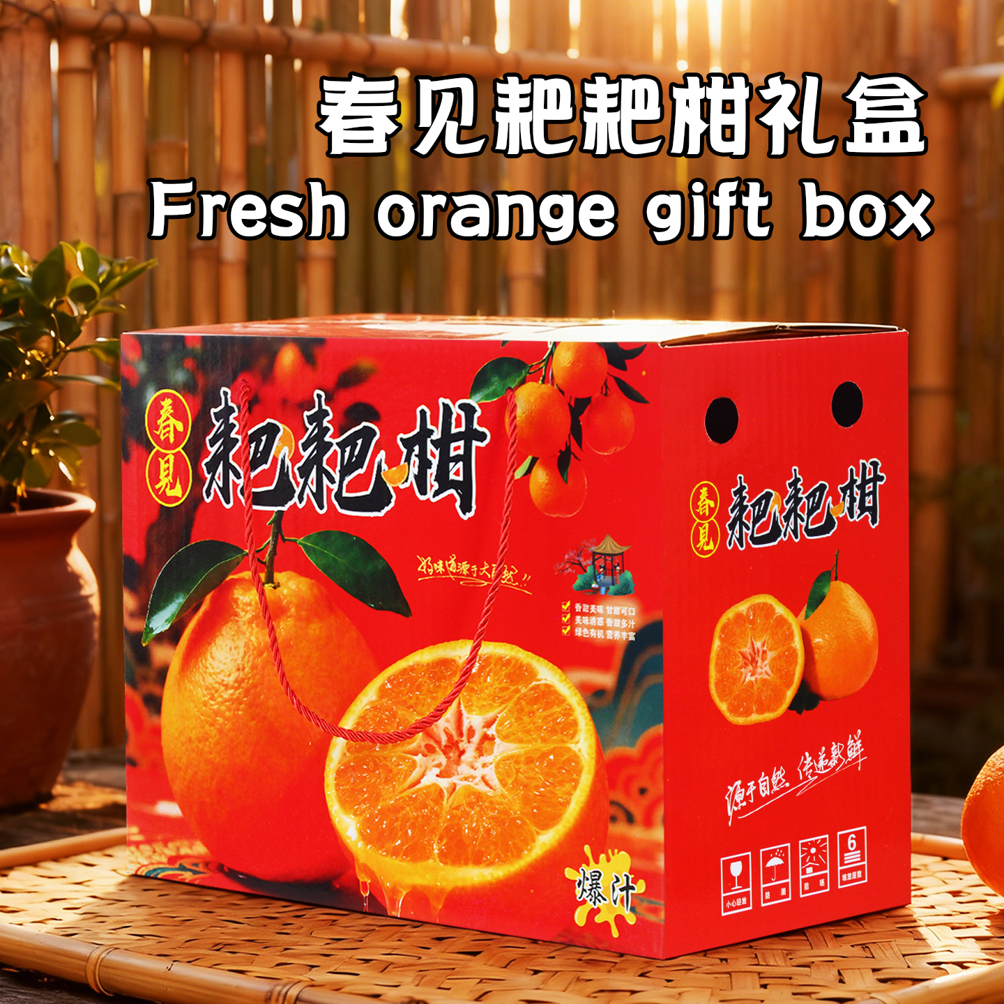 春见耙耙柑礼品盒纸箱水果纸盒子