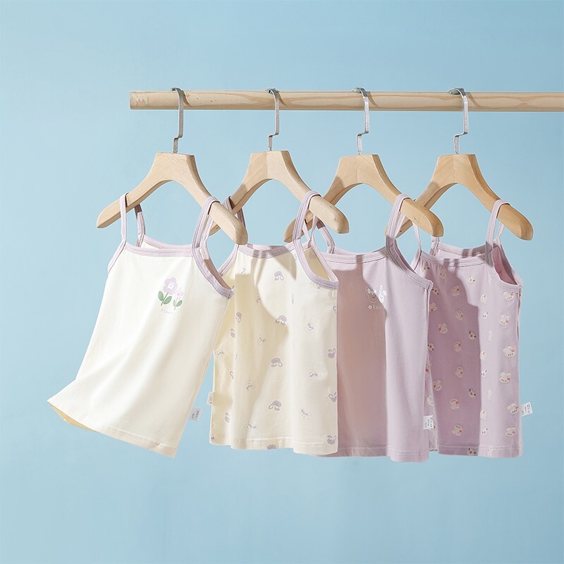 全纯棉女童吊带背心儿童夏季薄款女宝宝a类内穿2026新款打底女孩.