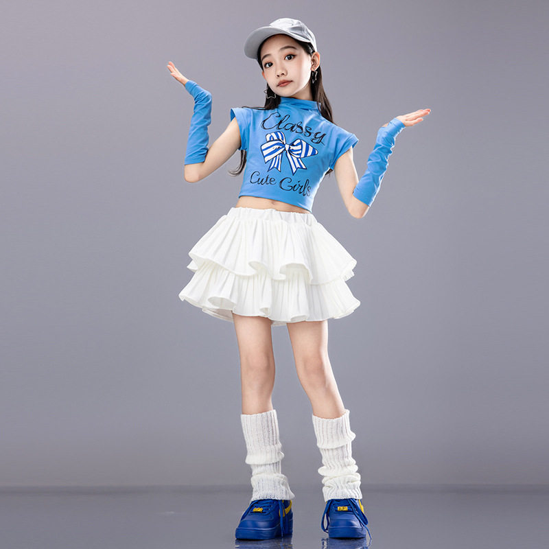 六一儿童多巴胺街舞演出服女童爵士舞套装走秀炸街女孩表演服装潮