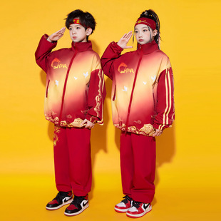 小学生校服女孩秋冬装户外活动班服三件套新款运动服套装中国风