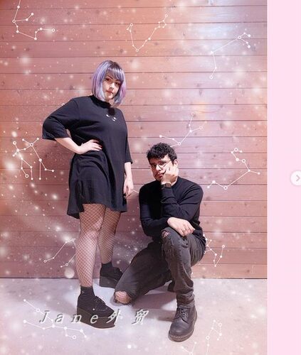 lazy oaf19年夏季新款可爱表情显瘦宽松黑色中袖长款T恤连衣裙