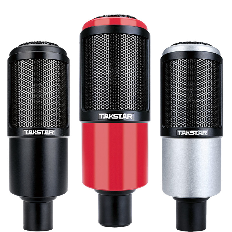 takstar/得胜 pc-k320电容麦克风yy主播电脑k歌喊麦设备声卡套装