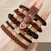 头绳2023新款 高端橡皮筋高弹力耐用皮套发绳简约气质绑头发女发圈