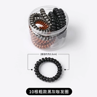 10 толстые черно -серые круги для волос кофе