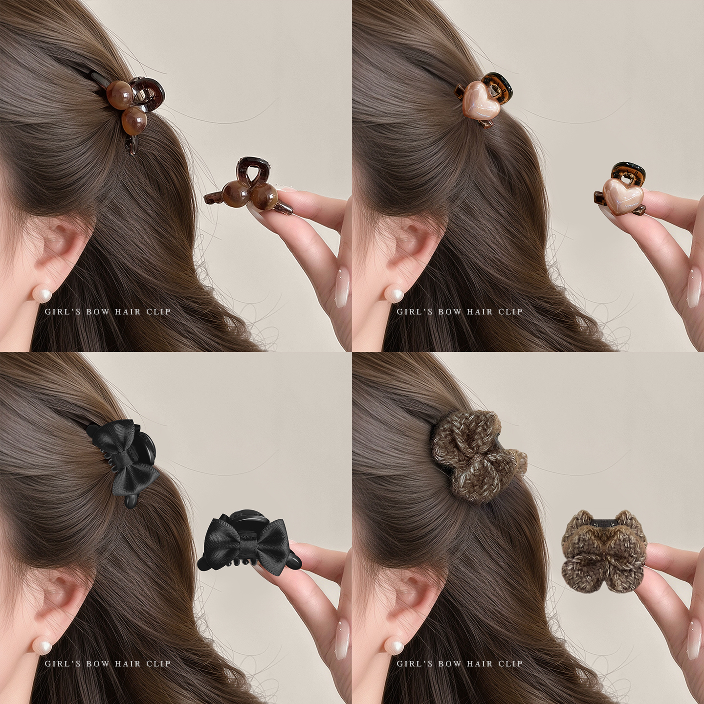 刘海小抓夹女2025新款高级感半扎发夹边夹侧边发卡公主头夹子头饰