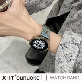 43mm牛仔星星柳丁GT6女士watch6智能gt4创意46帆布41mm针扣手表带1860mm xit适用于华为gt5手表表带gt3pro新款