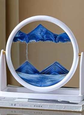 3d流沙画可旋转流沙摆件轻奢办公室桌上书房客厅酒柜乔迁礼物