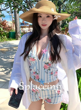 Splaceing法式分体泳衣女款温泉泳衣女高级感2025新款海边度假风