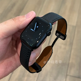 适用苹果手表带真皮磁吸iwatch11表带applewatch10创意表带s9表链