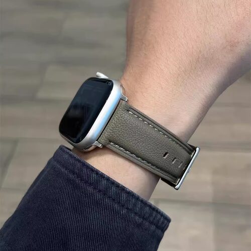 适用苹果手表带双面羊皮iwatch11
