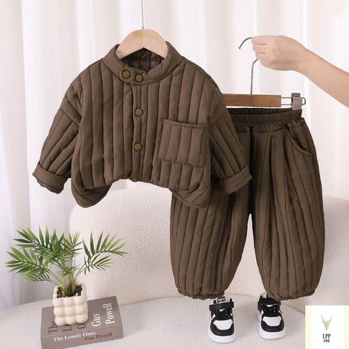 男童儿童棉服套装秋冬加