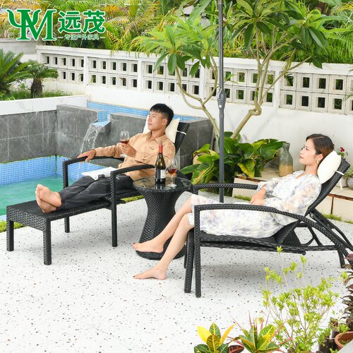 远茂户外休闲编藤躺床