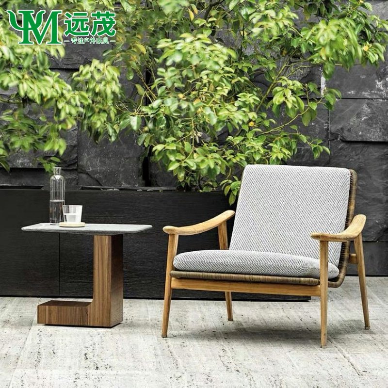 远茂北欧户外编藤沙发实木桌椅庭院花园室外阳台茶几防水防晒民宿,住宅家具,户外沙发,淘宝优惠券,粉丝福利购,淘宝优惠卷
