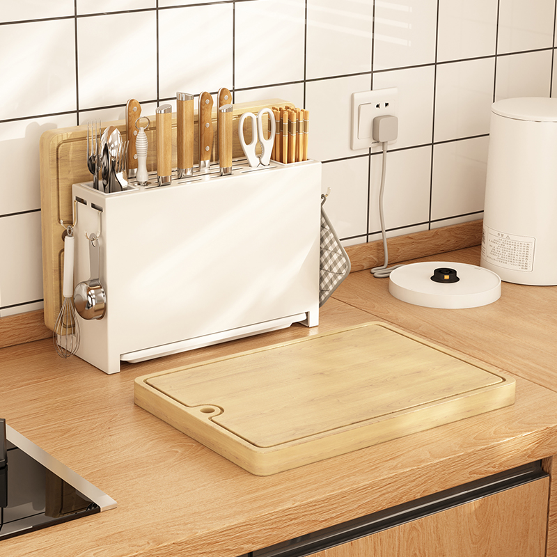 免安装多功能刀架砧板架筷子筒