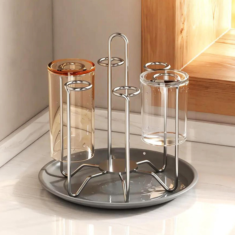 304不锈钢桌面沥水杯架倒挂高颜值厨房收纳架置物架茶杯架子家用,住宅家具,格架,淘宝优惠券,粉丝福利购,淘宝优惠卷