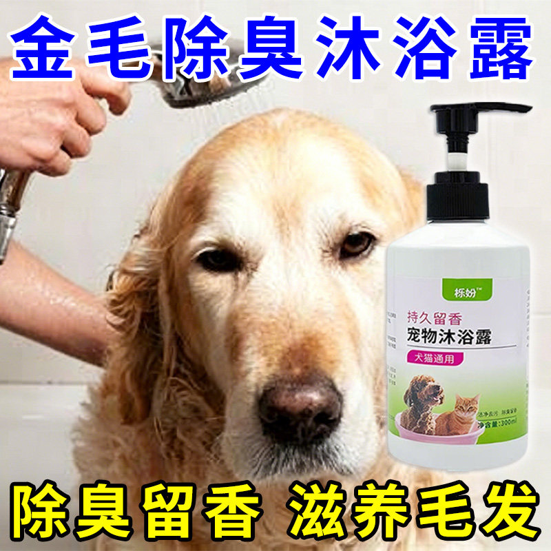 拉布拉多专用沐浴露亮白去黄狗狗白毛犬沐浴液宠物狗清洁用品香波