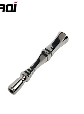 YAQI Chippendale老式手动剃须刀手柄 抛光不锈钢男士安全剃刀柄