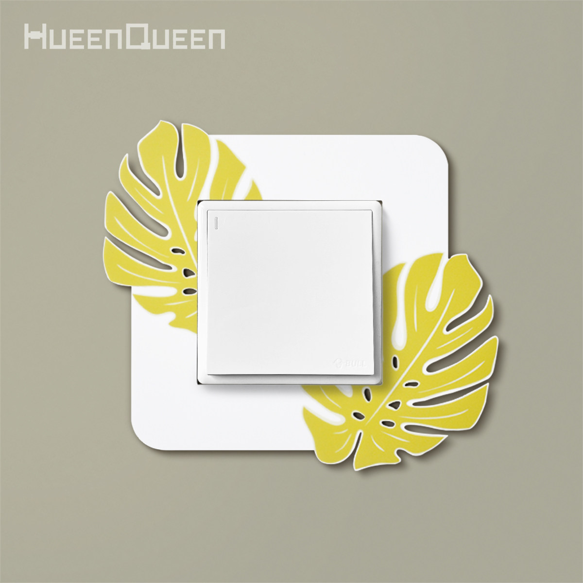 北欧ins开关边框套极简绿植装饰墙贴亚克力3D树叶插座保护防脏套,家居饰品,开关贴,淘宝优惠券,粉丝福利购,淘宝优惠卷