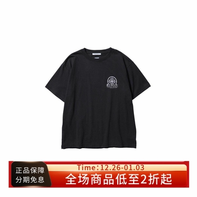 Liberaiders水洗纯棉宽松短袖T恤